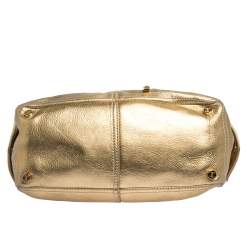 Pre Owned Celine Metallic Gold Leather Boogie Tote