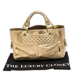 Pre Owned Celine Metallic Gold Leather Boogie Tote