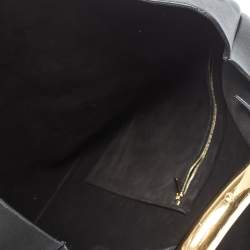 Pre Owned Celine Tricolor Leather and Suede Geometrical Bag