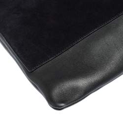 Pre Owned Celine Tricolor Leather and Suede Geometrical Bag