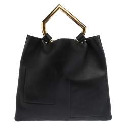 Pre Owned Celine Tricolor Leather and Suede Geometrical Bag