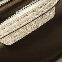 مملوكة مسبقًا Celine Off White Leather Micro Luggage Tote