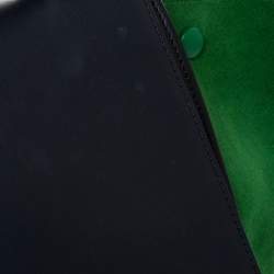 Pre Owned Celine Tri Color Leather and Suede Medium Trapeze Bag