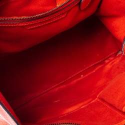 Celine Orange Leather Mini Luggage Tote