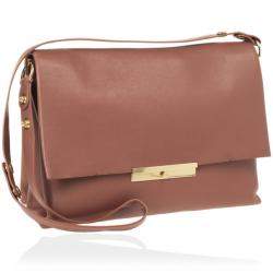 Pre Owned Celine Brown Calfskin Leather Blade Flap Bag