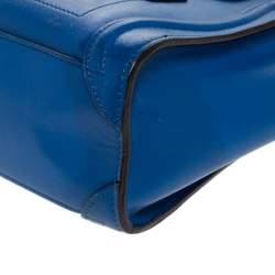 مملوكة مسبقًا Celine Blue Leather Nano Luggage Tote