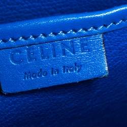 مملوكة مسبقًا Celine Blue Leather Nano Luggage Tote