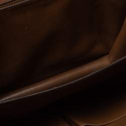 Pre Owned Celine Brown Leather Medium Classic Box Shoulder Bag