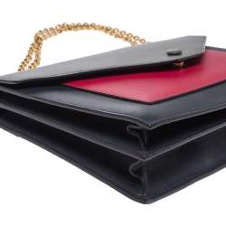 Pre Owned Céline Multicolor Leather Pocket Flap Shoulder Bag