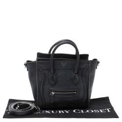 Pre Owned حقيبة سيلين نانو لاغيدج جلد و جلد ثعبان ثلاثي اللون