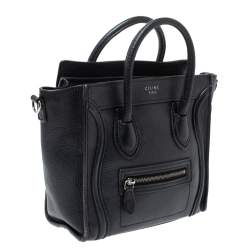 Pre Owned حقيبة سيلين نانو لاغيدج جلد و جلد ثعبان ثلاثي اللون