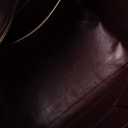 Pre Owned Celine Tri Color Leather Mini Luggage Tote