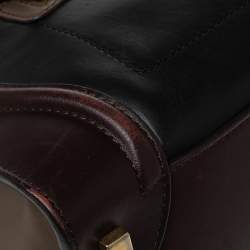Pre Owned Celine Tri Color Leather Mini Luggage Tote
