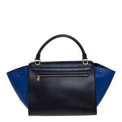 Pre Owned Celine Tri Color Leather Medium Trapeze Bag