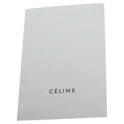 Pre Owned Celine Orange Leather Micro Luggage Tote