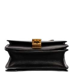 Pre Owned Celine Black Leather Small Box Bag