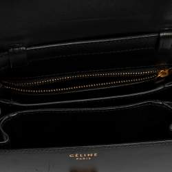 Pre Owned Celine Black Leather Small Box Bag