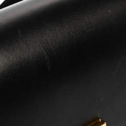 Pre Owned Celine Black Leather Small Box Bag