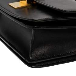 Pre Owned Celine Black Leather Small Box Bag