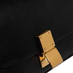 Pre Owned Celine Black Leather Small Box Bag