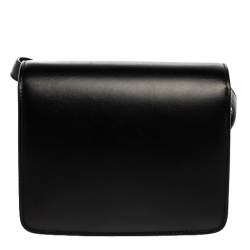 Pre Owned Celine Black Leather Small Box Bag