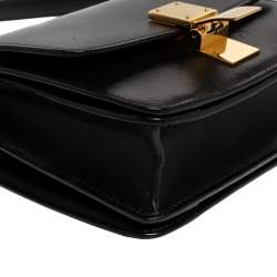 Pre Owned Celine Black Leather Small Box Bag