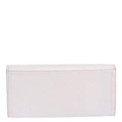 Celine Pink Leather Flap Continental Wallet