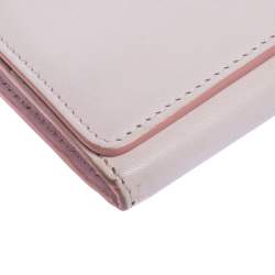 Celine Pink Leather Flap Continental Wallet