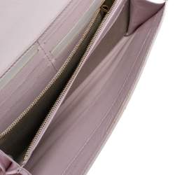 Celine Pink Leather Flap Continental Wallet