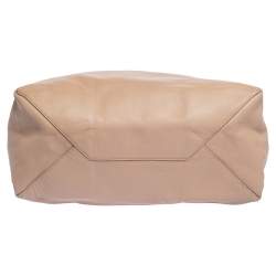 Pre Owned Celine Nude/Light Beige Leather Horizontal Cabas Tote