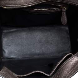 مملوكة مسبقًا Celine Grey Python Micro Luggage Tote
