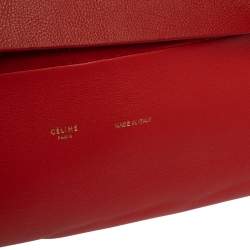Pre Owned Celine Red Leather All Soft Shoulder Bag