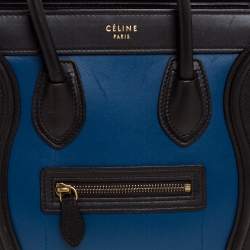 Celine Tri Color Leather Nano Luggage Tote