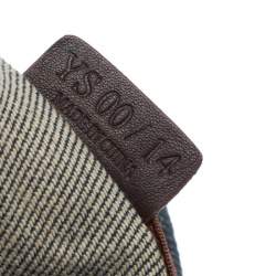 Pre Owned Celine Blue Macadam Denim and Leather Tote