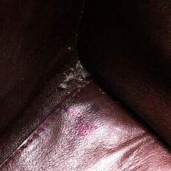 Pre Owned حقيبة يد سيلين ميني لاغيدج جلد برتقالي