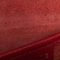 Pre Owned حقيبة يد سيلين لاغدغ نانو جلد حمراء