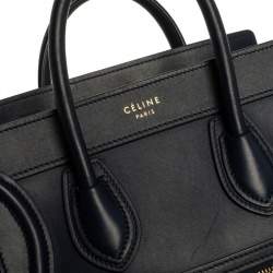 Pre Owned حقيبة سيلين نانو لاغيدج جلد و جلد ثعبان ثلاثي اللون