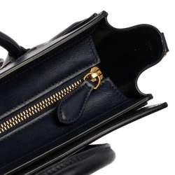 Pre Owned حقيبة سيلين نانو لاغيدج جلد و جلد ثعبان ثلاثي اللون