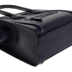 Pre Owned حقيبة سيلين نانو لاغيدج جلد و جلد ثعبان ثلاثي اللون