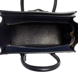 Pre Owned حقيبة سيلين نانو لاغيدج جلد و جلد ثعبان ثلاثي اللون