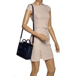 Pre Owned حقيبة سيلين نانو لاغيدج جلد و جلد ثعبان ثلاثي اللون