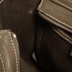 Pre Owned حقيبة يد سيلين لاغدغ نانو جلد كاكية