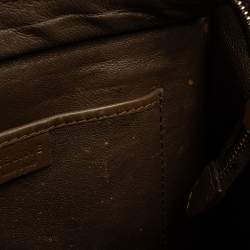 Pre Owned Celine Tri Color Leather Nano Luggage Tote