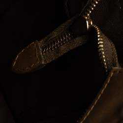 Pre Owned Celine Tri Color Leather Nano Luggage Tote