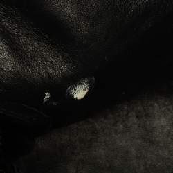 Pre Owned Celine Blue/Black Python/Leather and Suede Nano Luggage Tote