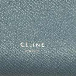 Pre Owned Celine Blue Leather Micro Belt Top Handle Bag