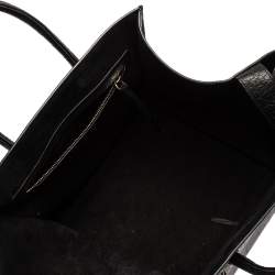 Pre Owned حقيبة يد سيلين ميديوم فانتوم لاغيدج جلد نقش تمساح أسود