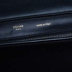 Pre Owned Celine Multicolor Python and  Leather Medium Trapeze Bag