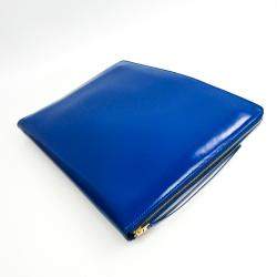 Pre Owned Celine Blue Leather Clutch Bag