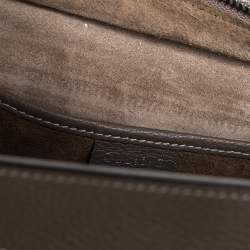 Pre Owned Celine Grey Leather Nano Luggage Tote